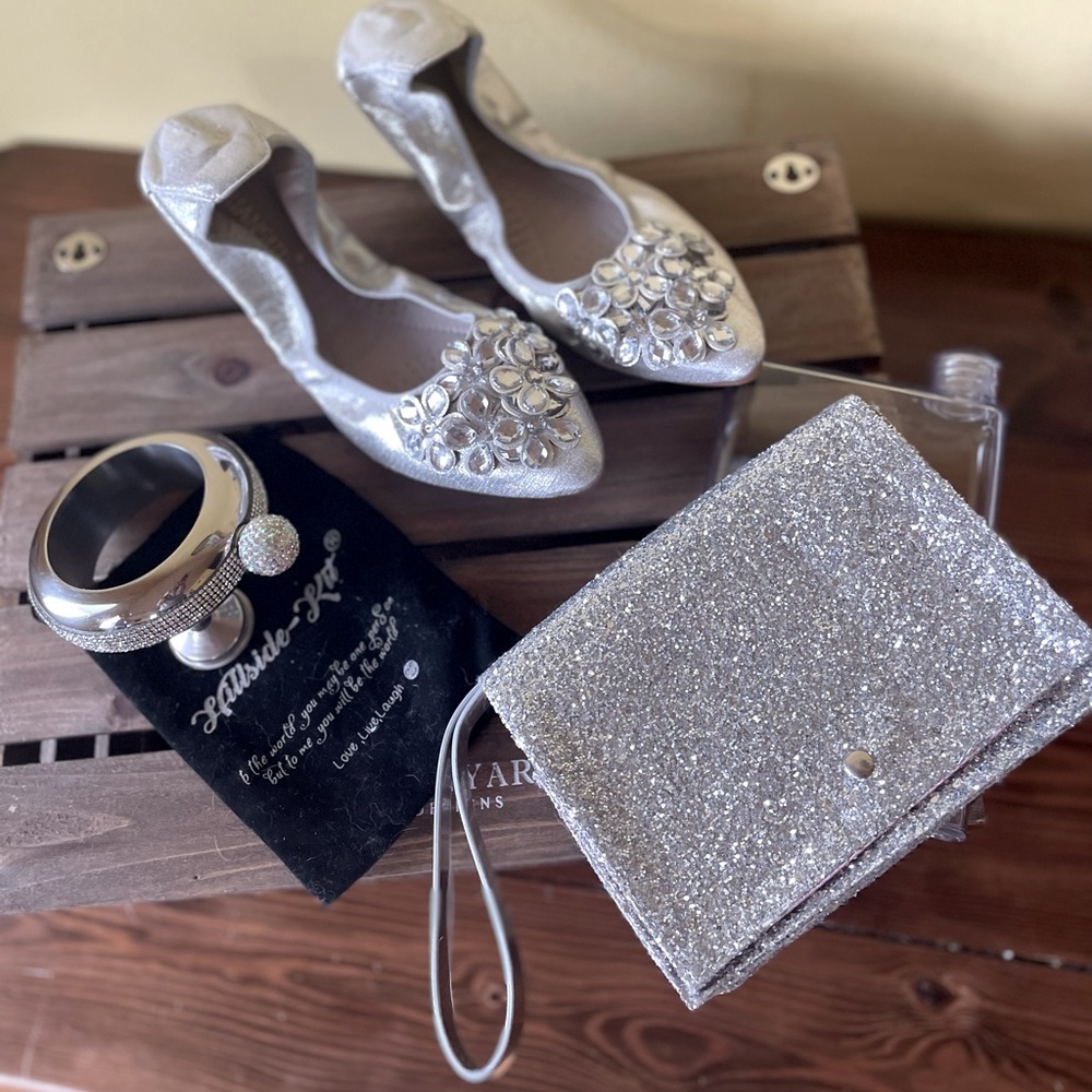 Diamond Flask Bracelet Wedding/Formal/Party Flask Set